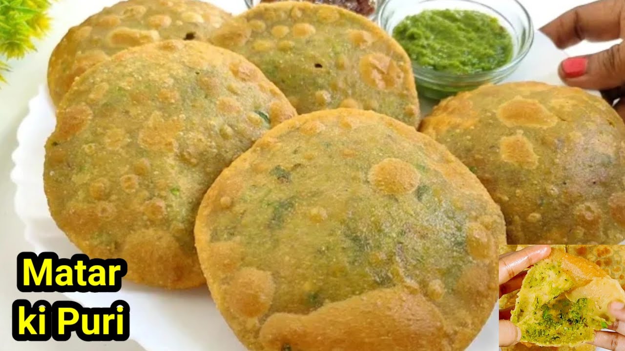 कच्चे मटर और गेहूं के आटे की मसाला ऐसे बनाएंगे तो कचोरी खाना भूल जाएंगे l Matar Masala Puri 