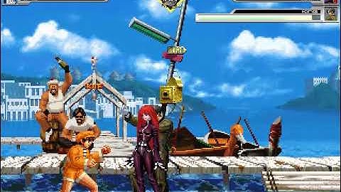 KOF EX Bao VS Kula & King in Battle Field