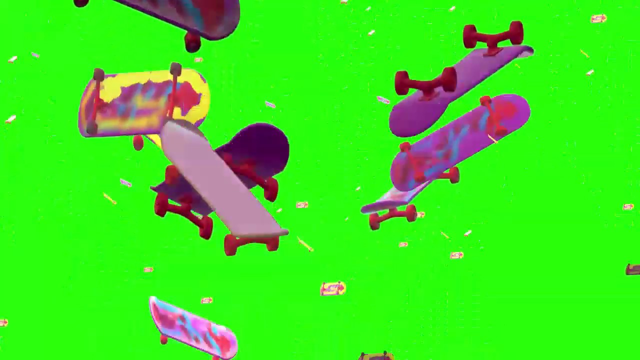 Green Screen Clips Skateboard Swarm 2 YouTube