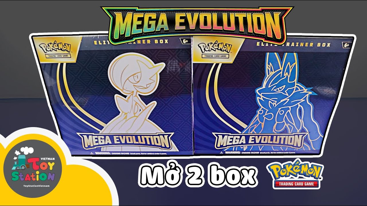 Mở 2 box hàng nóng MEGA EVOLUTION ETB series mới của Pokemon TCG ToyStation 992