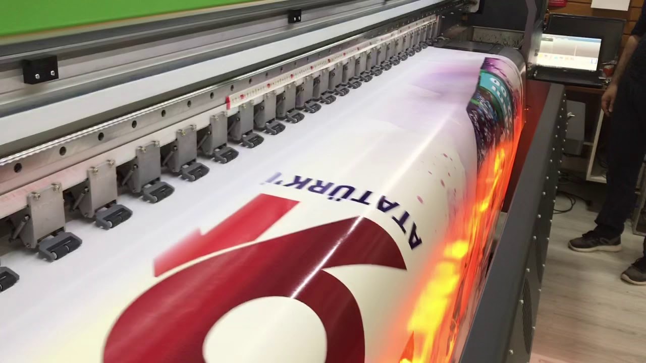 Partner Gethray 1024İ Konica 8 Kafa 320 dış mekan Digital baskı makinası  1 PAS TEST BASKISI