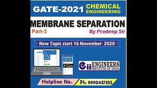 Membrane Separation (Part-3)