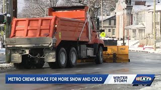 Metro crews working to clear roads, prepare for more snow in Louisville
