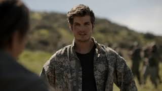 Fear The Walking Dead S3E7 - Nick joins the army | Ranch scene