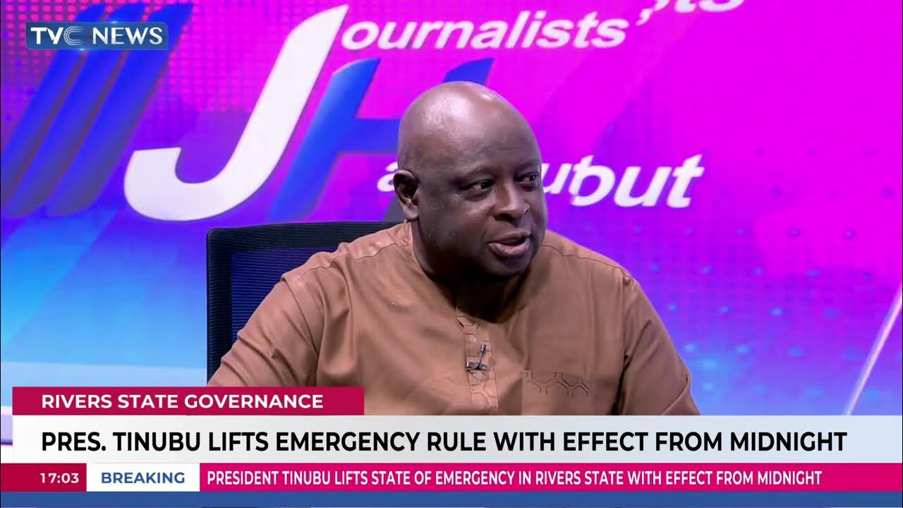 Breaking News | Pres. Tinubu Lifts Emergency Rule With Effect From Midnight