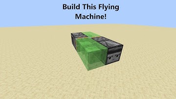 How to build a simple flying machine in Minecraft Java Edition!