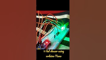 11 led chaser Using Arduino Nano/By Dream Experiment #shorts #experiements