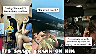 &#39;Its small&#39; prank on husband/bf || Funny Tiktok Trend
