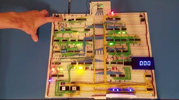 Demo of New Output Register - (Ben Eater 8-bit Computer) SAP-1