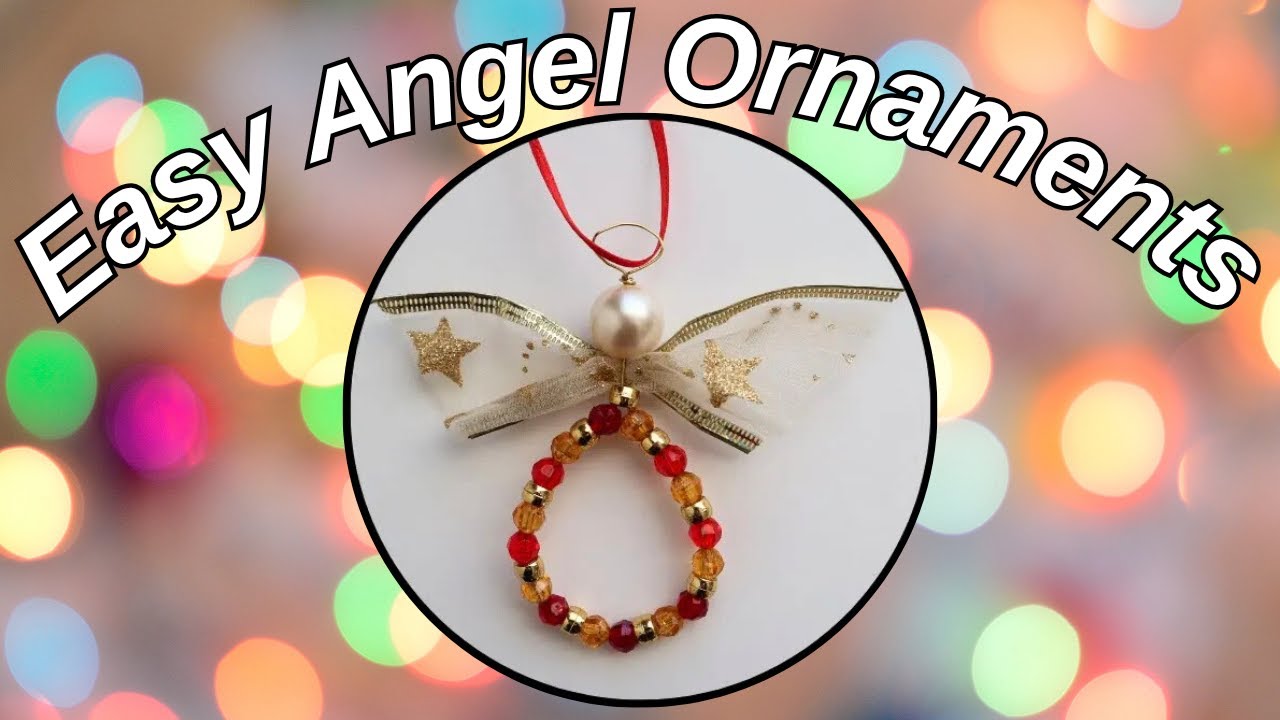 Angel Ornaments to Make with Ribbon and Beads YouTube