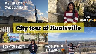 Day in Huntsville, Alabama!- mountain, downtown, Christmas tree park & NASA visitor center- Vlogmas