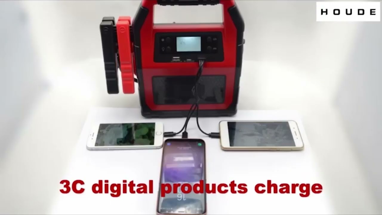 Lithium 12V 24V Car Jump Starter Heavy Duty Auto Battery Booster Jumper Box 5000A Power Bank