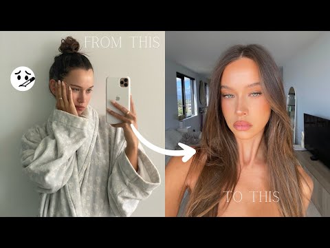 glow up with me after being sick | vlog