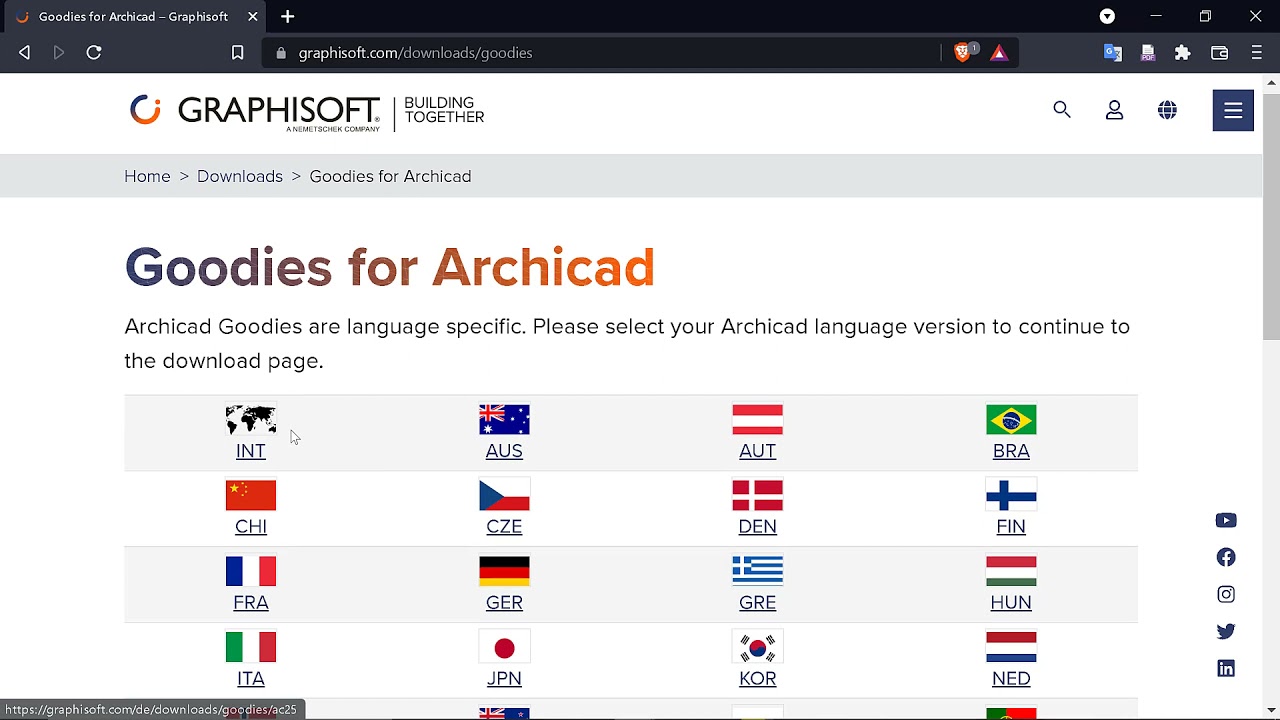 download goodies for archicad
