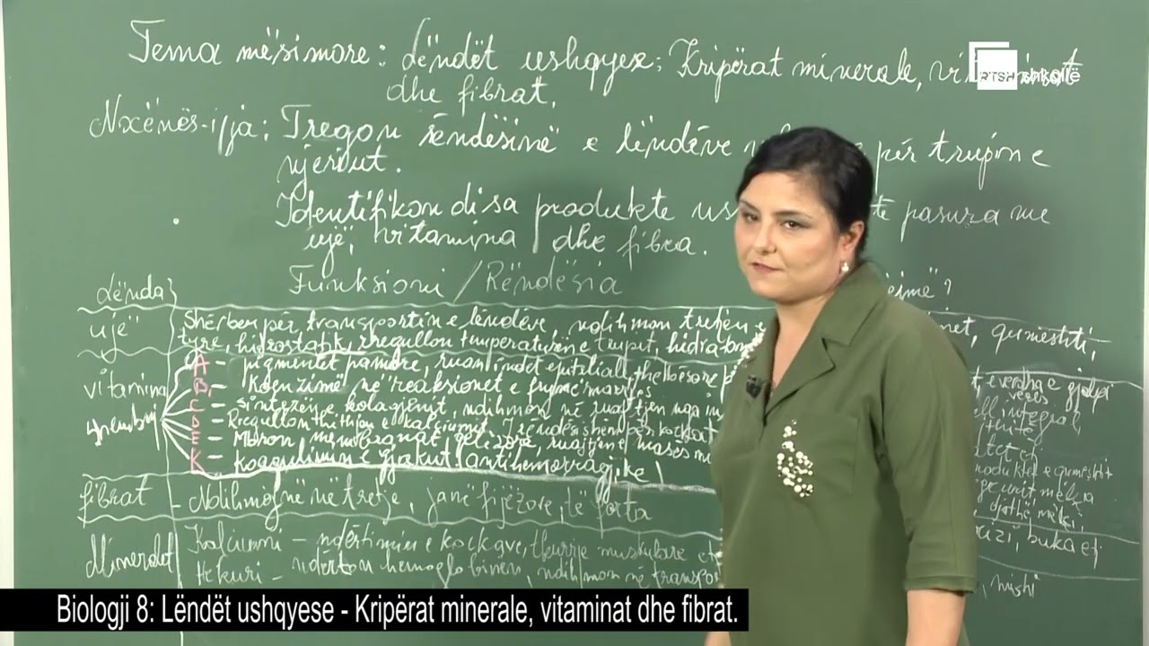 Lёndёt ushqyese - kripërat minerale| Biologji 8