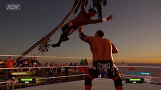 AEW: Fight Forever | Swerve Strickland vs. Former Tag Team Partner Keith Lee | NEW Beach Map Evening