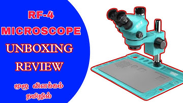 RF-4 MICROSCOPE UNBOXING REVIEW  முழு விளக்கம் தமிழில்