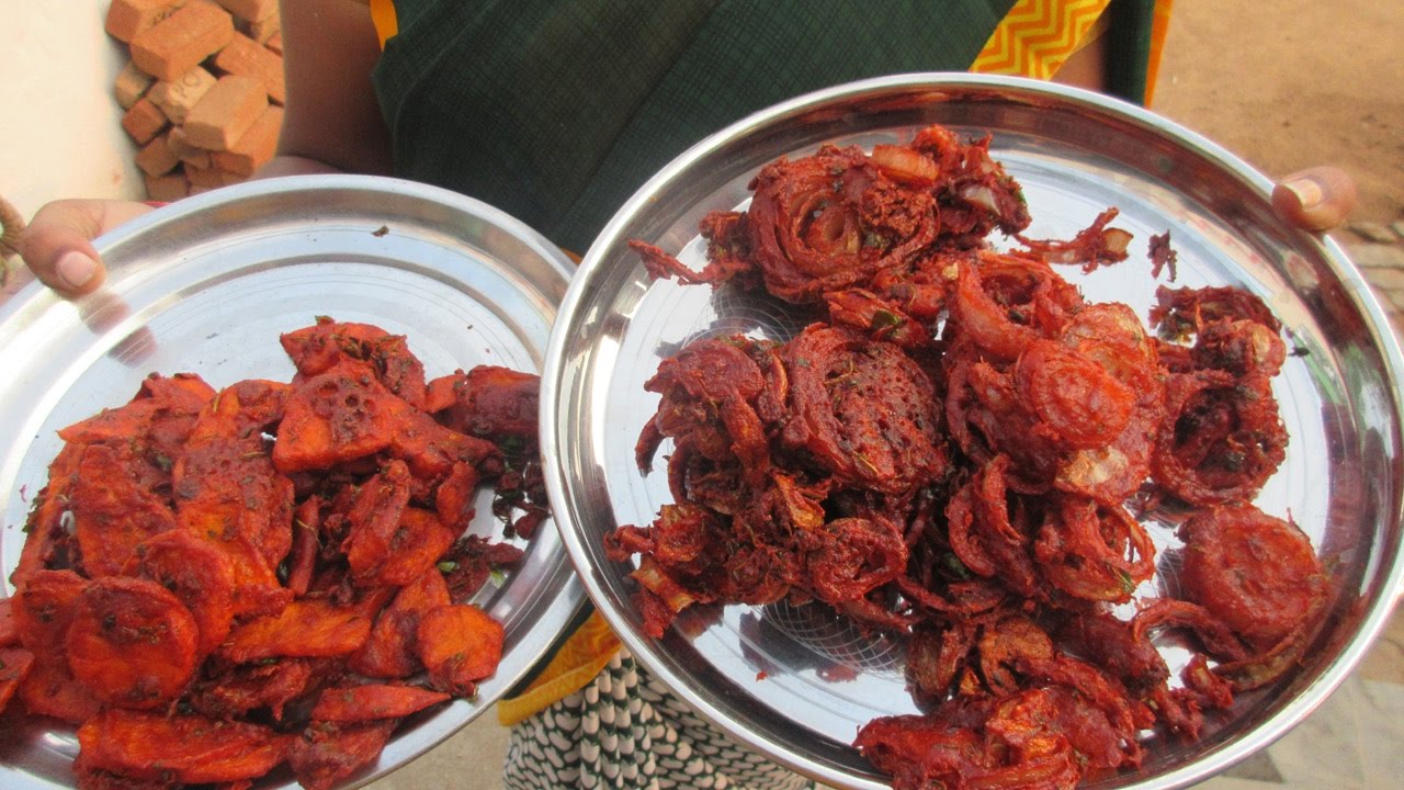 Cooking Crispy Potato,Onion Fry Recipe in My Village VILLAGE FOOD