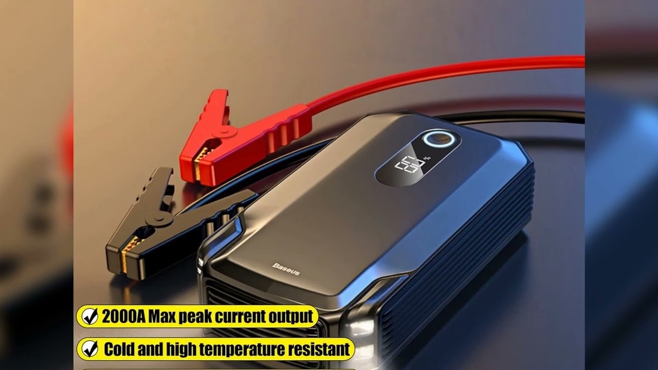 Latest Products You Must Know! 180 Psi 6000a Car Jump Starter Pump Battery Portable Powerbank Tire