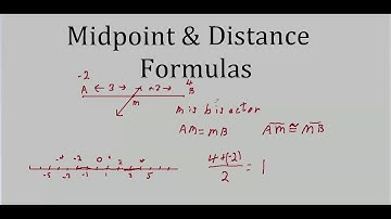 ch1-3  Midpoint & Distance Formulas