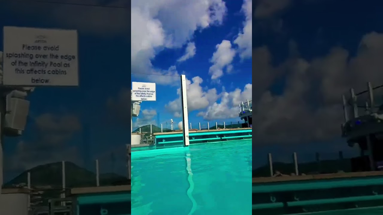 The views at 9am on the #arvia in the #caribbean #views #cruise #swim #holiday #pov #pando #sun