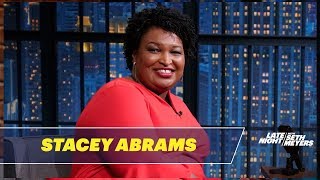 Stacey abrams talks about the republican myth of voter fraud, her
campaign delivering a historic turnout and oprah going door-to-door
for in georgi...