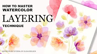 Watercolor DRILLS  How to Master Layering Technique FAST!