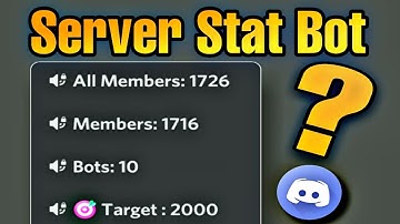 HOW TO SETUP SERVER STATS BOT | MEMBER COUNTING | WORKING | INVITE & FULL SETUP