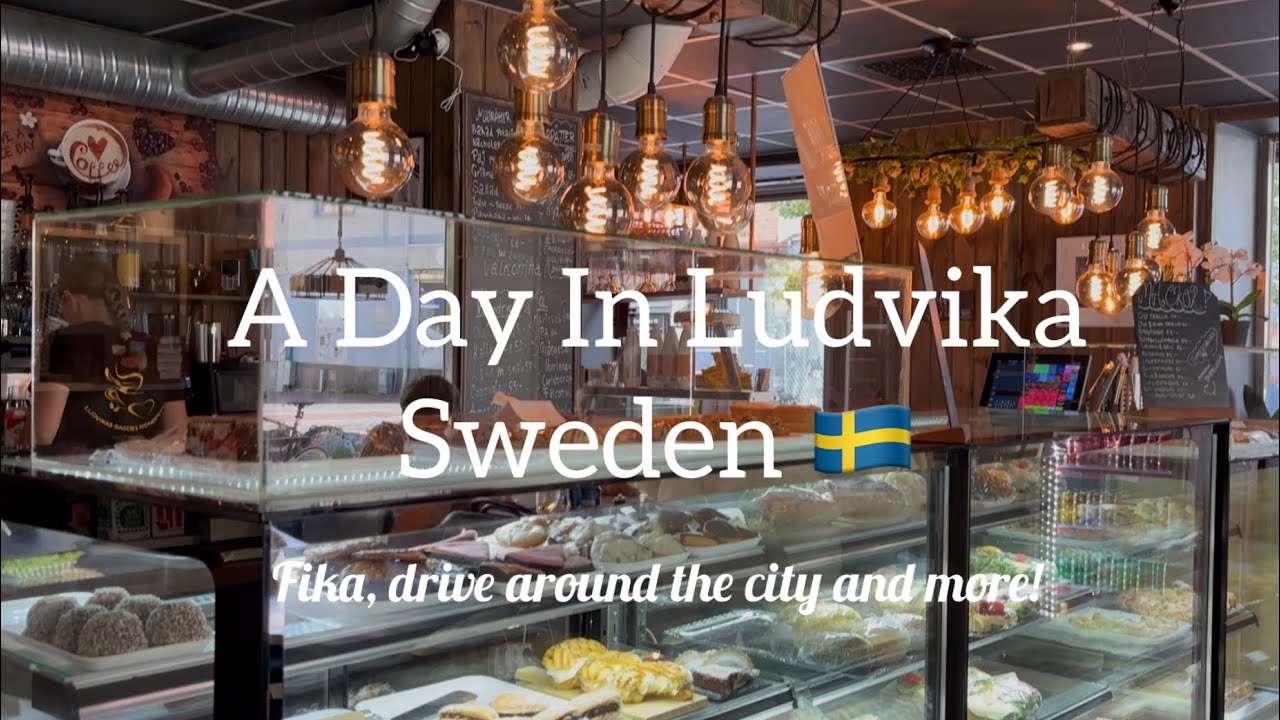 Exploring Ludvika Centrum | Fika at Ludvikas Bageri Konditori | A day in Ludvika | Sweden 🇸🇪 