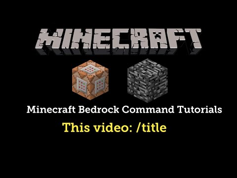 How to use the /title command in Minecraft Bedrock Edition