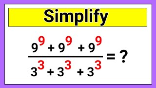 Famous Nice Exponent Math Simplification |How to Simplify this ? |Olympiad Math |Nitesh Eduworks Profile
