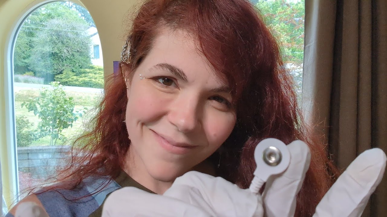 ASMR Brain Scan Roleplay - Electrodes, Gloves, Face and Head Touching, Soft Spoken
