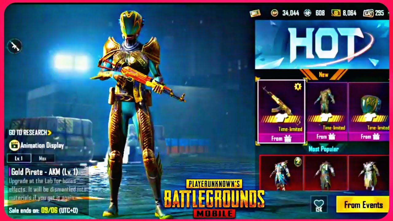 GOLD PIRATED - AKM MAX🤯 | New AKM | Battleground Mobile India
