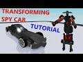 Transforming Spy Car [Tutorial] Plane Crazy