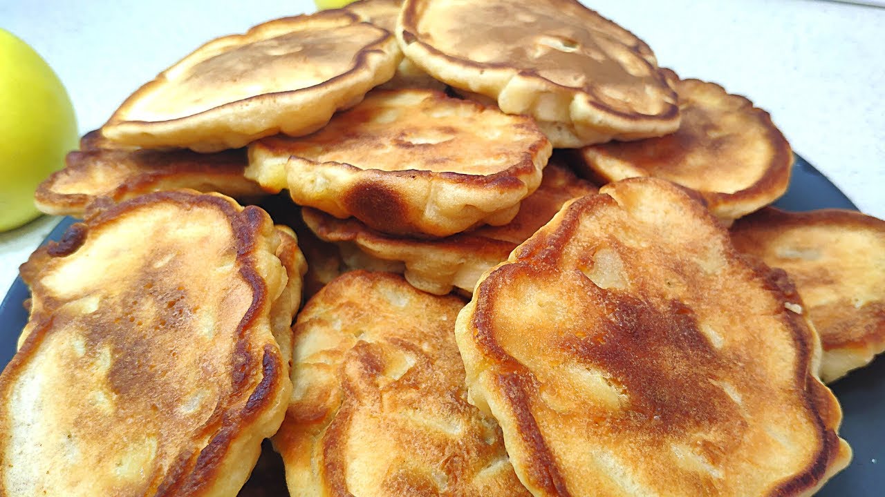 Pfannkuchen mit Äpfeln werden fluffig. Das perfekte Rezept für fluffige ...