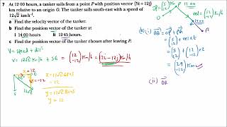 Vectors (part 2) - Constant velocity problem [worksheet 2] - video 2