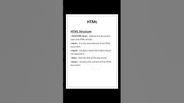 Basic HTML Structure - 2 | S Code Hub #html #youtubeshorts #shorts