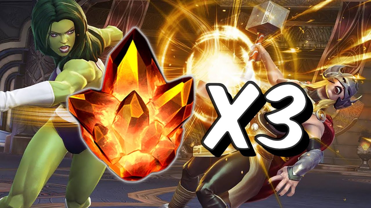 Triple Four Star + Grandmaster Crystal Opening - Marvel Contest Of Champions