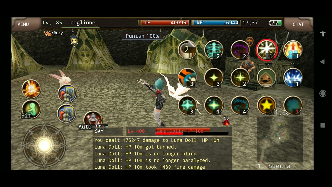 Iruna Online test flash of day xtal vs mujie YouTube