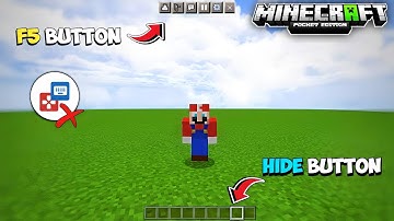 Button Hider & F5 Button Mod For Minecraft Pe || Minecraft 1.19 Mods Hindi