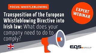 Transposition of the European Whistleblowing Directive into Irish law