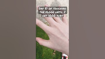 Day 51 of touching the floor until I get 1000 subs