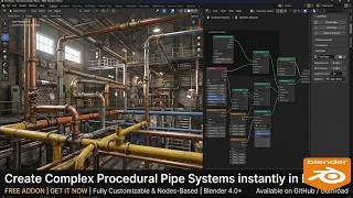 Famous How to Generate Complex Industrial Pipes Procedurally with GeoPipes!  Free Add-on 🛠️For Blender 5.1 Net Worth