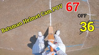 GoPro Batsman Helmet Camera Cricket || aaj lage hai half century