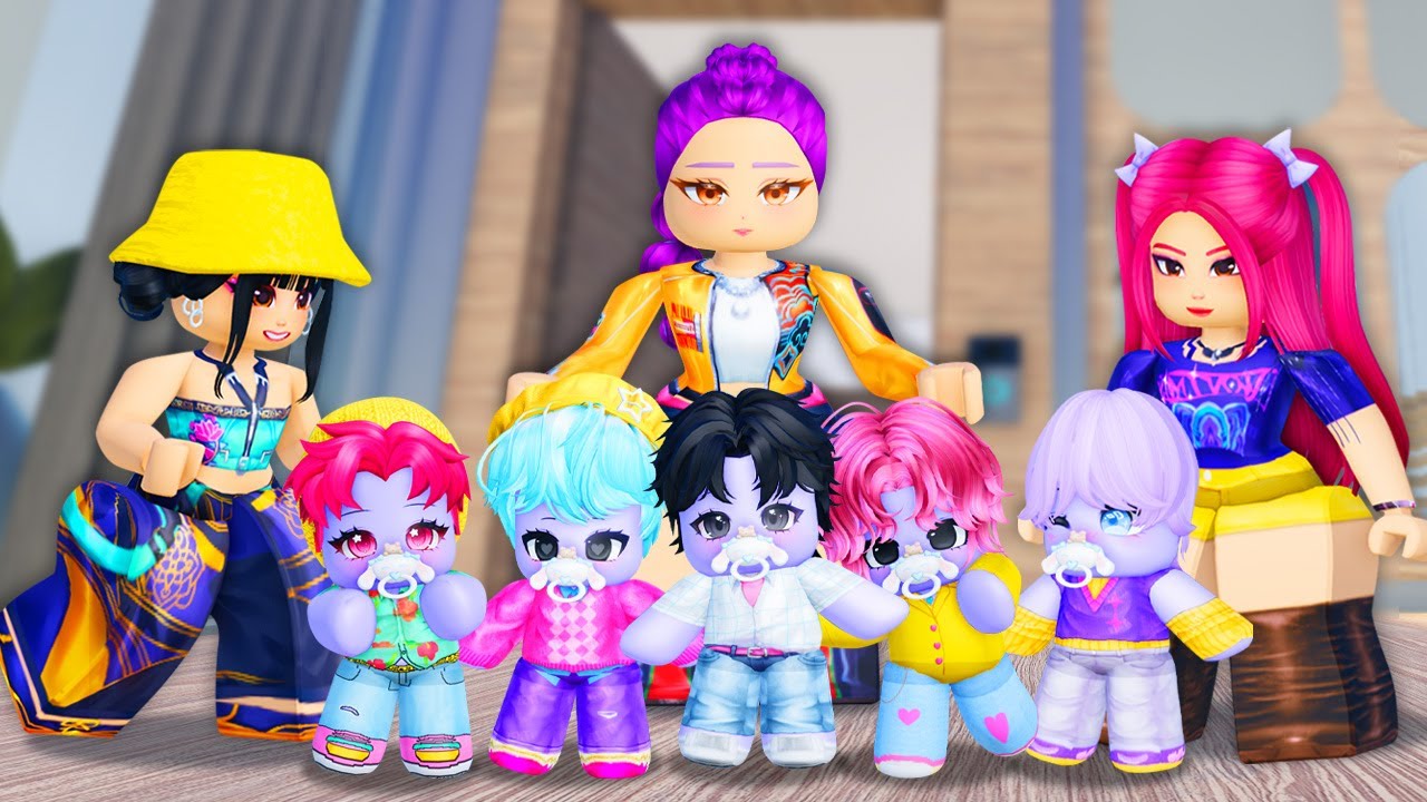 OUR DEMON QUINTUPLETS ARE ADOPTED BY HUNTRIX! (KPOP DEMON HUNTERS)