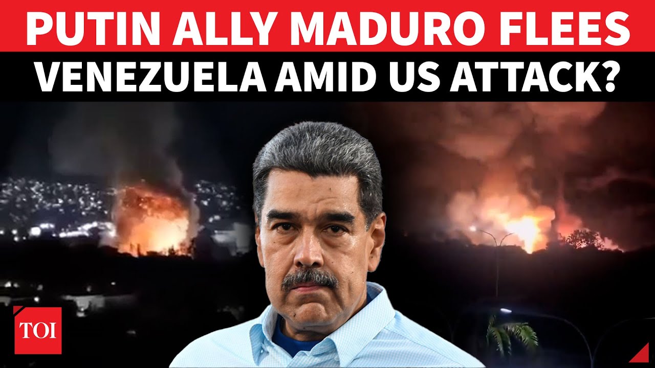 Maduro ‘FLEES’ Venezuela As US Bombs Military Bases | INSANE Videos Show Air Force Going Ballistic