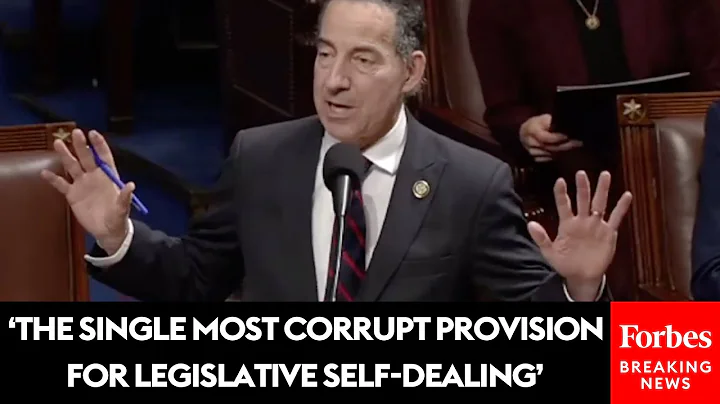 Jamie Raskin Absolutely Shreds Bill Allowing GOP Senators To Collect Tax-Funded 'Bonanza Payoff'