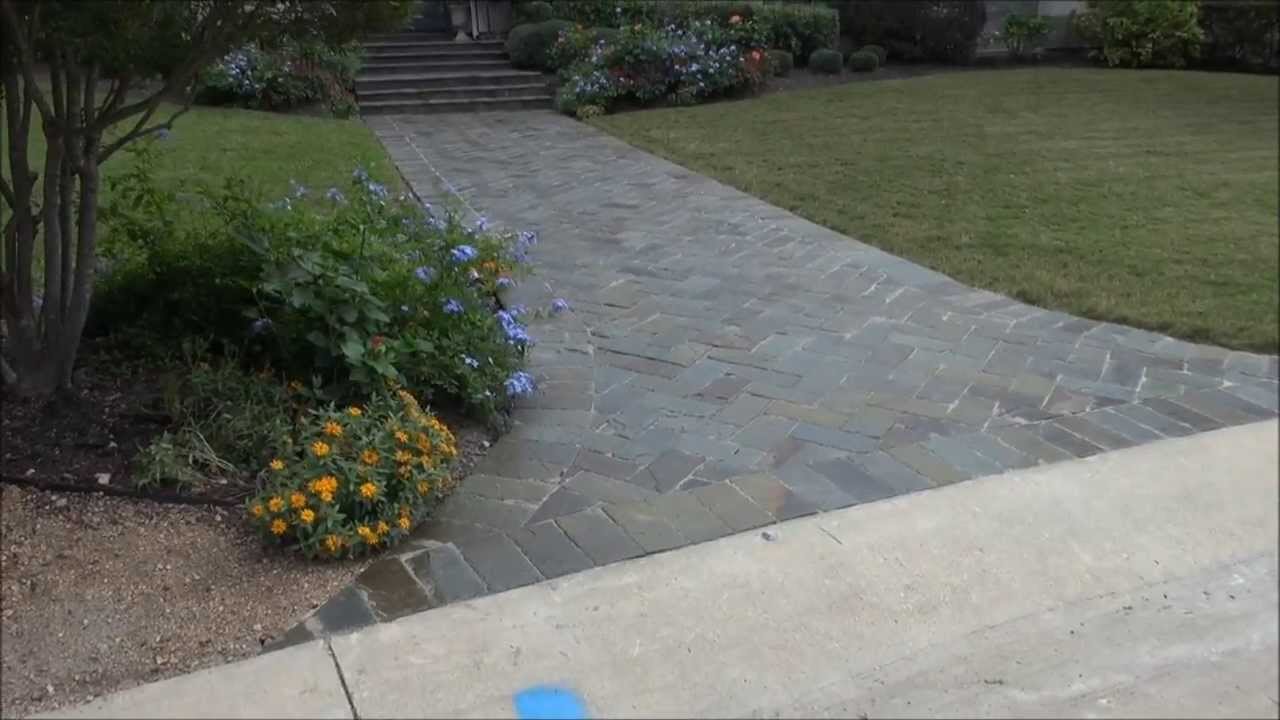 Grey Flagstone overlay Dallas Fort Worth, TX (Blue Stone) YouTube