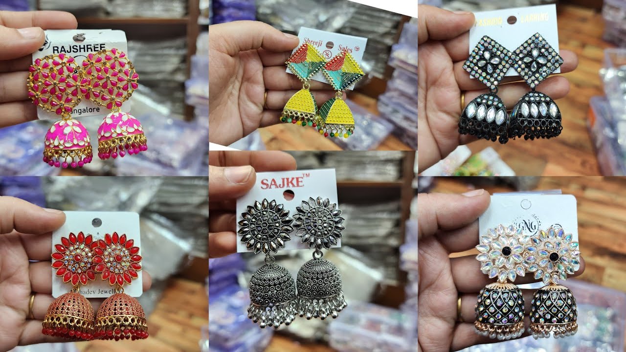 Chickpet Bangalore wholesale Earrings &  Necklaces || courier available