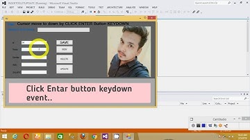 CURSOR Move To Down By CLICK ENTER Button KEYDOWN Event in .net
